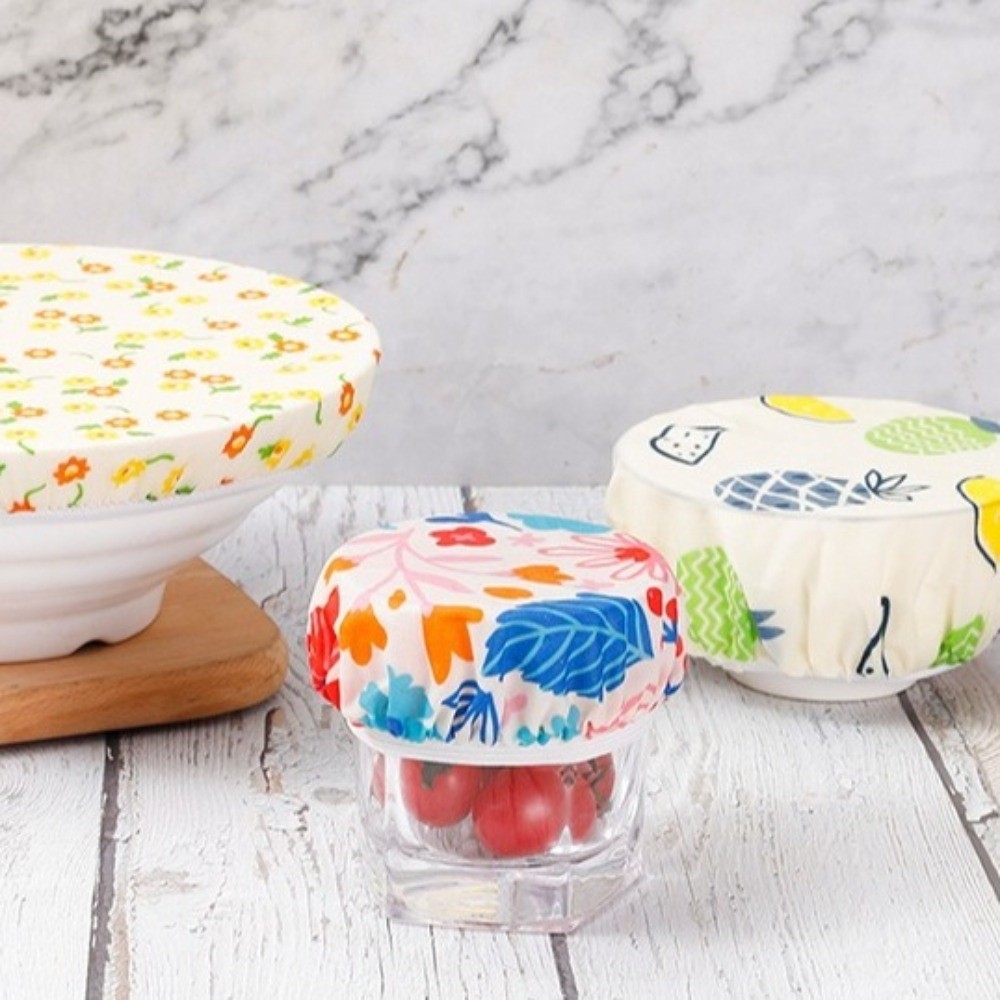Beeswax Food Cover - Anti-stof bijenwas doek komhoes, vershoudend, wasbaar,
