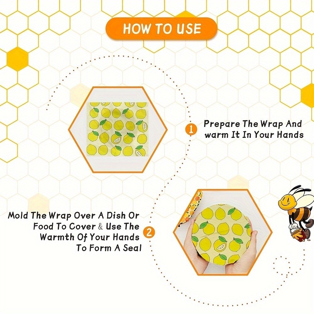 9 stuks bijenwas voedselverpak - Beeswax Food Cover recensie en prijs